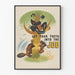 Koristejuliste vintage 'Get Your Teeth Into The Job'