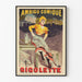 Vintage juliste Gigolettte - Seinän koristelu retrotyylillä