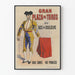 Vintage Juliste Matador Gran Plaza de Toros Bois de Boulogne