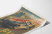 Vintage juliste Pau 1950 Grand Prix -autokilpailu