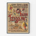 Vintage Juliste Le Baron Tzigane Grand Théâtre de Reims 1896