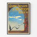 Vintage Juliste Suuri Lentokoneviikko Rouen 1910