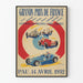 Vintage juliste Ranskan Grand Prix 1952 - seinäkoristelu autokilpailu