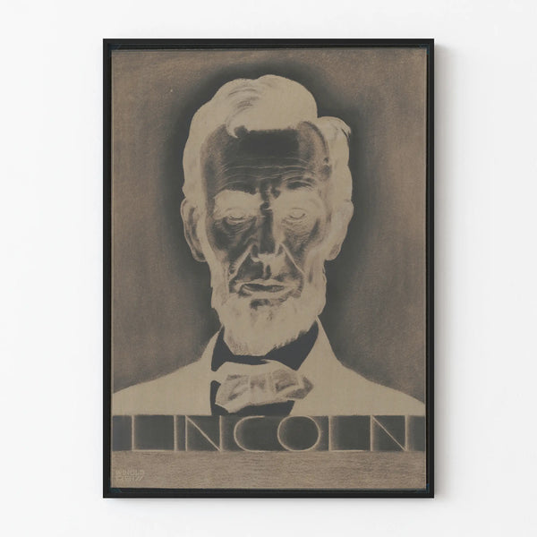 Vintage Lincoln-portrajuliste seinäkoristeluun