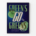 Vintage juliste Greens Go For Greens Everyday seinäkoristukseen