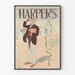 Vintage Harper's elokuun juliste seinäkoristeeksi tyylikkääseen sisustukseen