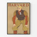 Vintage Harvard amerikkalaisen jalkapallon juliste 1907