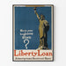 Vintage Juliste Vapaudenpatsas - Liberty Loan