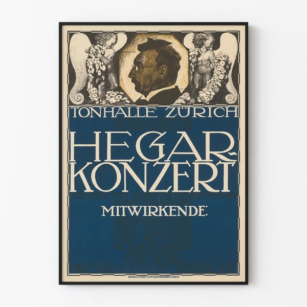 Konsertti juliste Hegar Tonhalle Zürichissä
