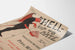 Vintage juliste Hell Up To Date satiirinen kuvaelma