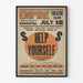 Juliste Teatteri Vintage Help Yourself, Empire Theatre Salem
