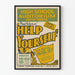 Vintagejuliste Help Yourself - Teatterin retroseinäkoristelu