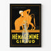 Vintage juliste Hémagénine Giraud seinäkoriste
