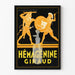 Vintage juliste Hémagénine Giraud lääketieteellinen seinäkoriste
