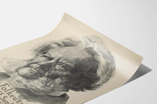 Vintage Henrik Ibsen -muotokuva ja teokset kokonaisuudessaan Juliste