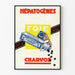 Vintage Juliste Hepatogènes Charvoz seinäkoristeeksi terveyteen