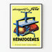 Vintage juliste HÉPATOGENES Charvoz - Sisäseinän koriste terveyteen, maksa
