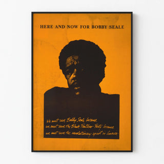Vintage Juliste Here and Now Bobby Seale varten