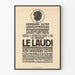 Vintage Juliste 'Le Laudi di San Francesco d'Assisi' - Klassinen Seinän koristelu