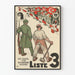 Vintage poliittinen juliste Sveitsi lista 3 Hie Basel Hie Schweizer Boden