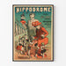 Vintage juliste Hippodrome Narsut Näyttely Tyrolilaiset