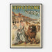 Vintage juliste Neron ravirata historiallinen seinäkoriste