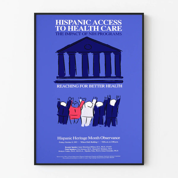 Juliste seinäkoristelu Hispanic Access to Health Care - NIH-ohjelmien vaikutus