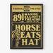 Vintage teatterijuliste 'Horse Eats Hat' -tyylinen graafinen taide
