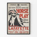 Vintage juliste Teatteri Hevosen leikki - Taiteellinen seinäkoristelu
