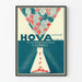 Vintage juliste HOVA Kasvit tuoreina dialysoituina - Kasvihuoneen seinäkoristelu