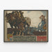 Vintage maatalousjuliste München 1810–1910 – vintage-seinäkoristelu — kehystetty taideteos seinällä