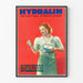 Vintage juliste Hydralin antiseptinen gynekologinen käyttöön seinäkoristeluun