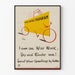 Vintage postitoimiston telegrammi juliste - Retro seinäkoriste