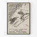 Vintage juliste Kansainvälisestä hiihtopäivästä Zakopanessa 1910