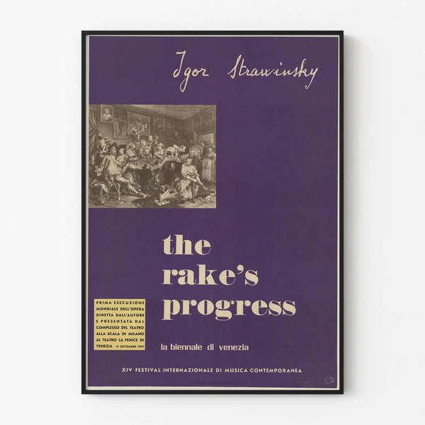 Seinäkoristejuliste Igor Stravinsky The Rake's Progress