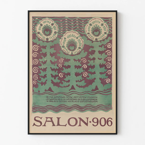 Seinäkoristejuliste Salon 906 - Vintage puolalainen taide