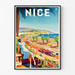 La Promenade des Anglais à Nice | Taidetuloste vanhasta julisteesta