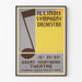 Vintage Illinois Symphony Orchestra juliste seinäkoriste