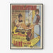 Vintage-tyylinen ikkunaväritysjuliste seinäkoristeluun
