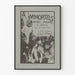Vintage juliste ikonisista menneistä, nykyisistä tai tulevista