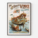 Vintage juliste Venetsia Merenneitoressa, teos Imre Kiralfy
