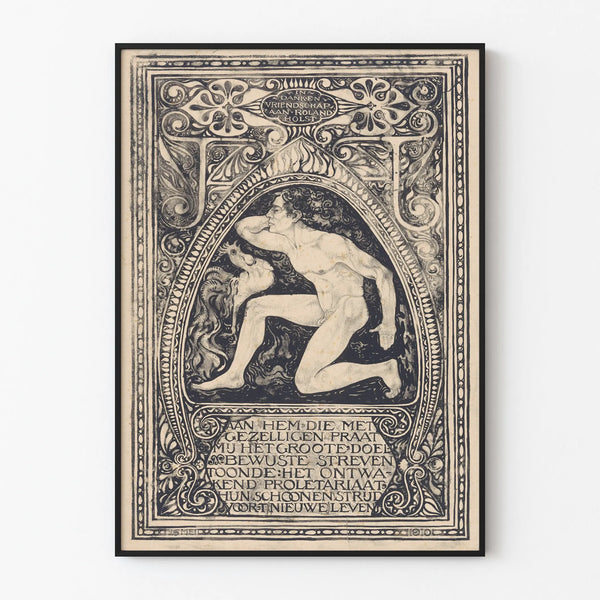 Taiteellinen vintagejuliste kunniaksi Roland Holstille