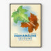 Vintage Juliste Indhaméline Lejeune Vuodenajan Lehdet