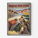 Vintage Indianapolis Motor Speedway -autokilpailujen juliste