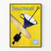 Vintage Inosimesol -juliste seinäkoristetta varten työpajaan ja keittiöön