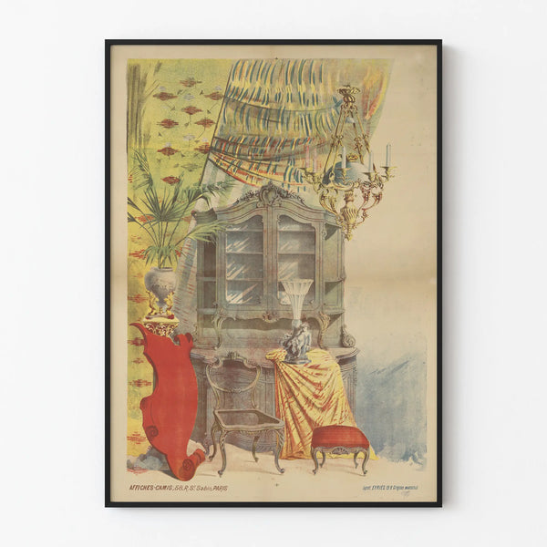 interieur-dun-salon-avec-un-buffet-un-lustre-des-rideaux-une-plante-une-chaise
