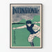 Vintage juliste Kansainvälinen marraskuu - retrourheilun seinäkoristelu