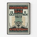 Vintage juliste kansainvälisestä kaasunäyttelystä 1923 Amsterdam