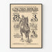 Kansainvälisen ratsastuskilpailujen juliste 1927 - vintage ratsastustyylinen seinäkoristelu