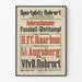 Vintage jalkapallo juliste kansainvälinen Sportplatz Ruhrort